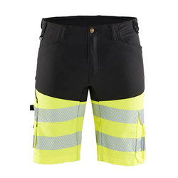 BLÅKLÄDER Highvis shortsit stretch musta/huomiokeltainen